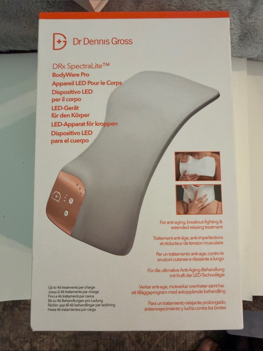 Dr. Dennis Gross DRx SpectraLite BodyWare Pro LED Device - NIB